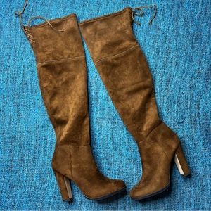 Vince Camuto Cheera Over The Knee Heeled Boots in Brown Womens Size 8 Tall Boots